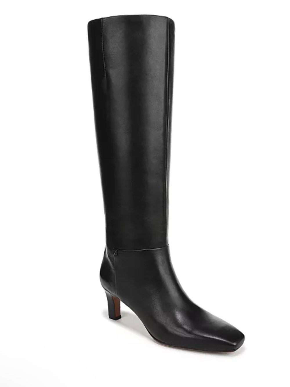 Franco Sarto Black Knee high Leather Boot Sz 7.5 new!